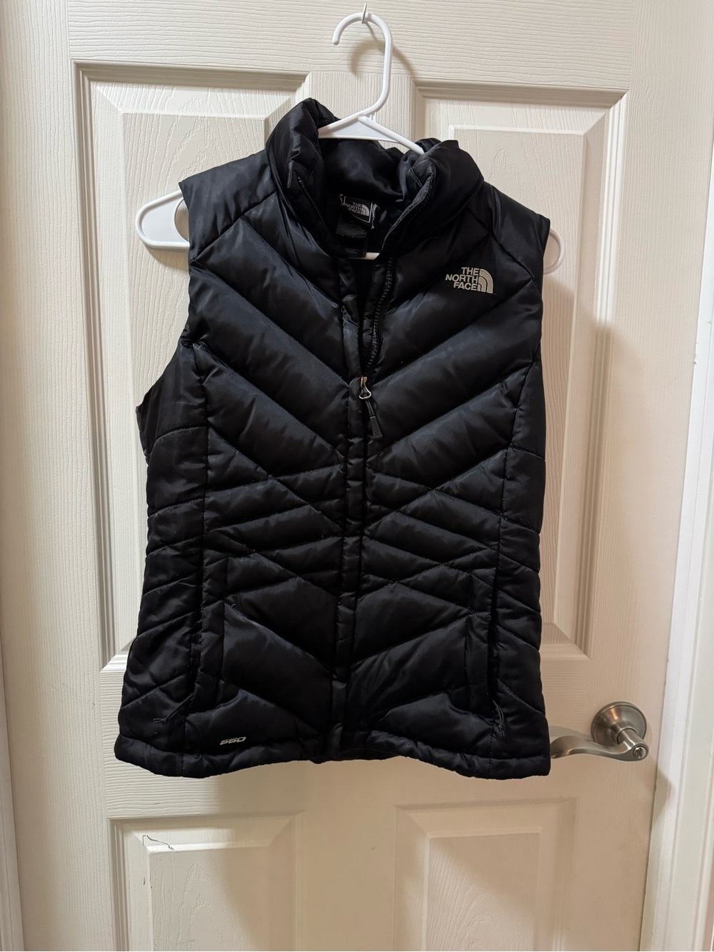 The North Face Aconcagua 550
Down Vest Womens Small Black Quilted Zip Puffer